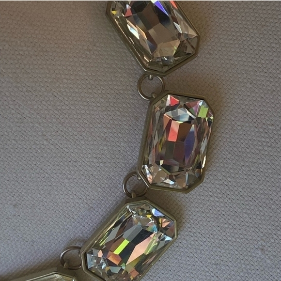 Vintage VCLM Crystal Gold Chain Chocker - Picture 4 of 6